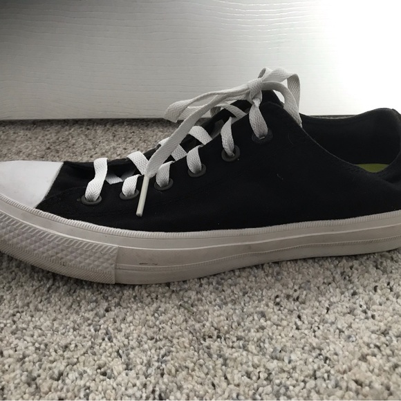 Converse Chuck Taylor II LunarionBlack and White Sneakers. Mens 8 - Picture 5 of 16